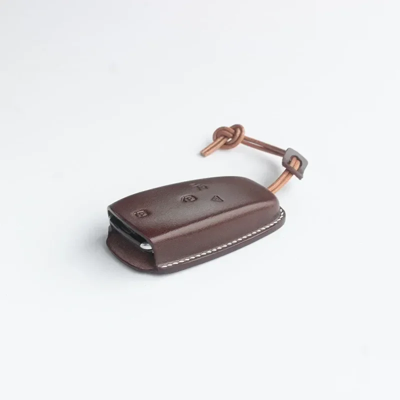 for Mercedes-Benz GLS400 GLS450 Four-Button Leather Handmade High-End Car Key Protective Cover Buckle Case