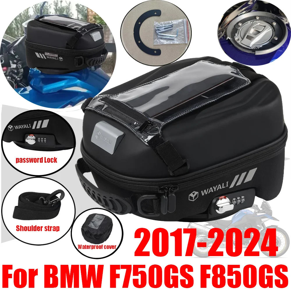 

For BMW F750GS F850GS Adventure GS850 F 750 850 GS 750GS ADV Accessories Tank Bag Luggage Tanklock Motorcycle Phone Storage Bag