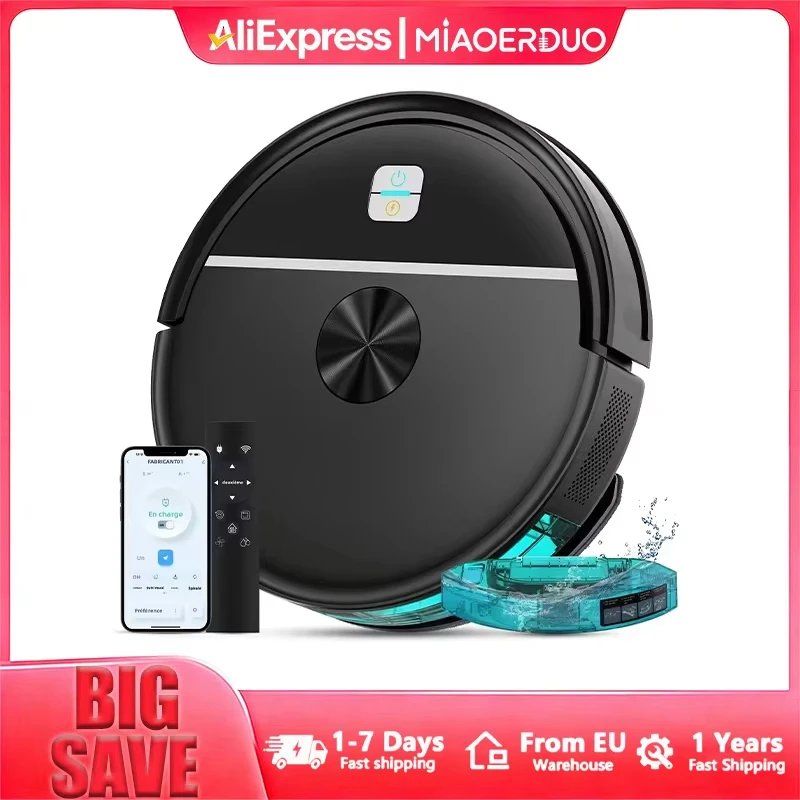 KANGYU 8000Pa Robot Vacuum Cleaner Mop Combo WiFi Smart App Control Self Charging Robotic Vacuum for Pet Hair DTOF Laser