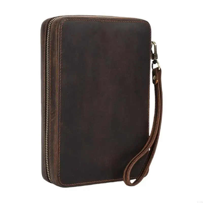  PU Leather Case For 12 Watch Straps Protector With Detachable Wrist Strap