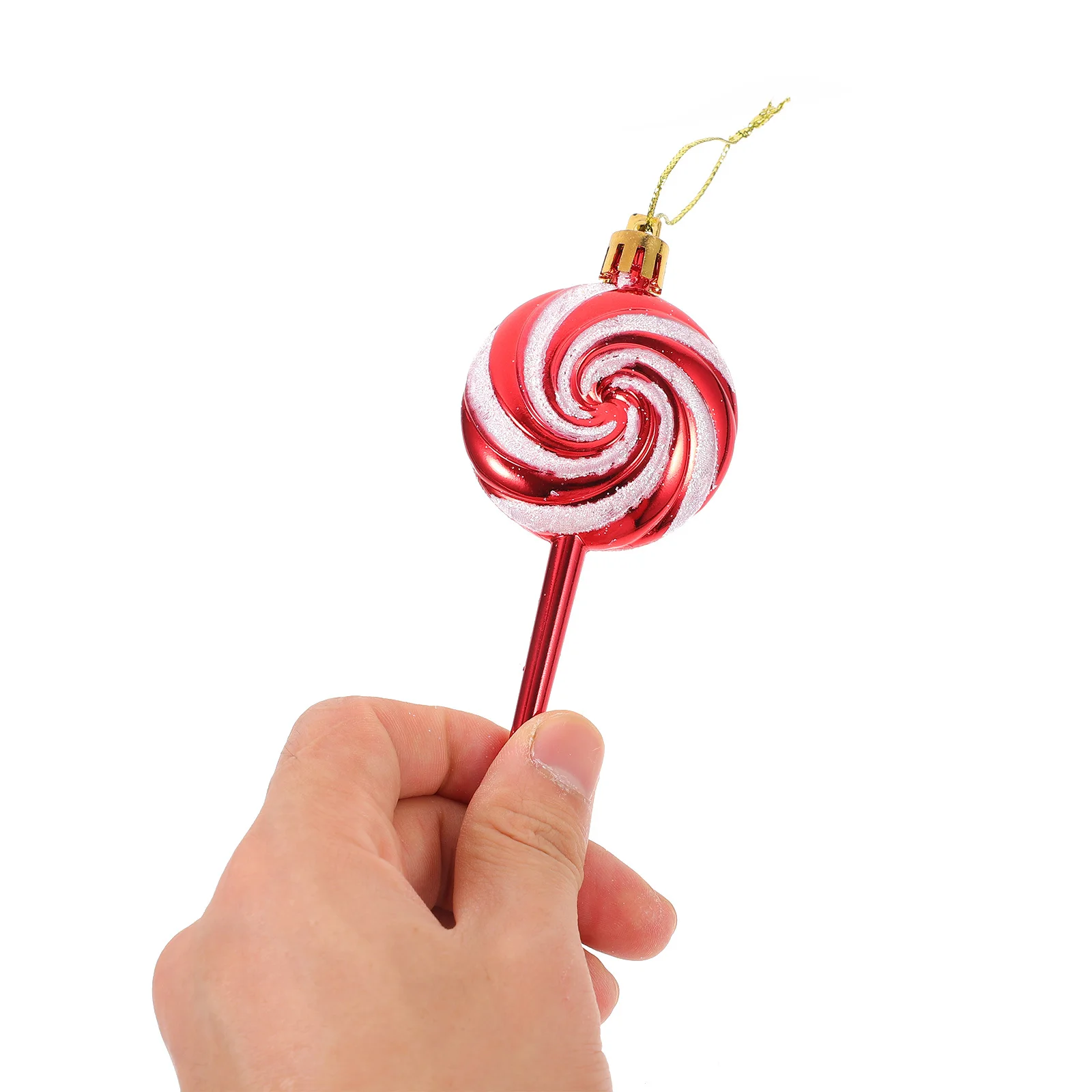 

4Pcs Christmas Lollipop Ornaments Compact Size Lightweight Candy Decorations Xmas Tree Pendant Christmas Lollipop Ornament