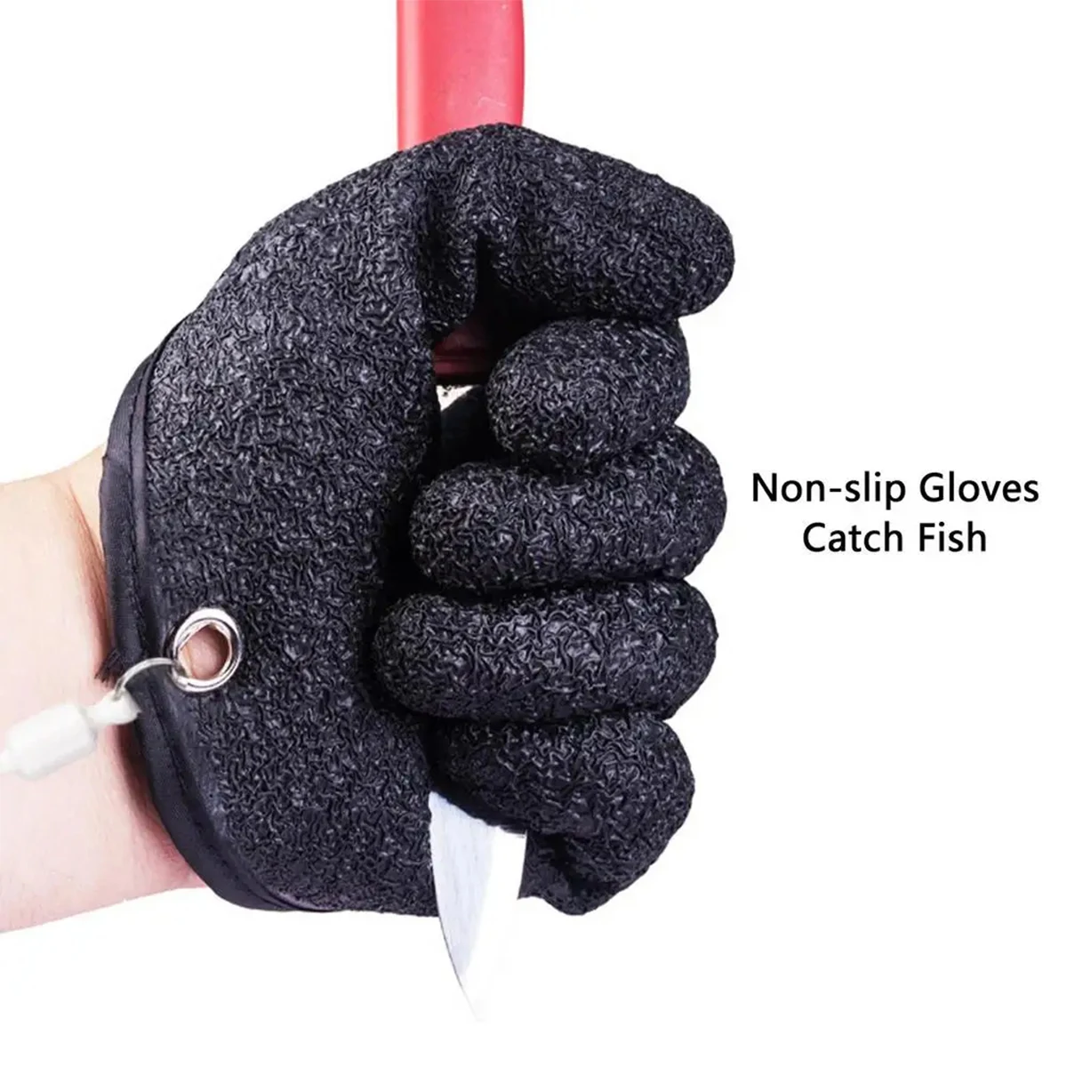 Fishing Catching Gloves Non - Slip Fisherman Protect Hand Non-slip Fishing Gloves From Puncture Scrapes With Magnet Release