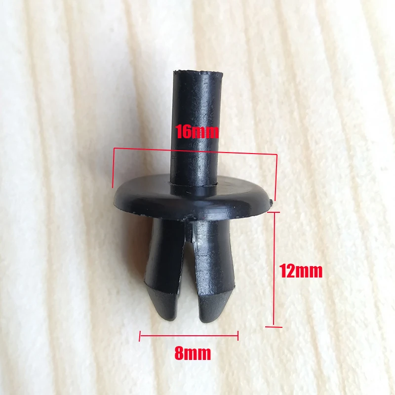 100Pcs Car Deflector Diversion Panel Ventilation Cover Fender Lining Push-in Fastener For VW Audi A3 A4 Clip Rivet