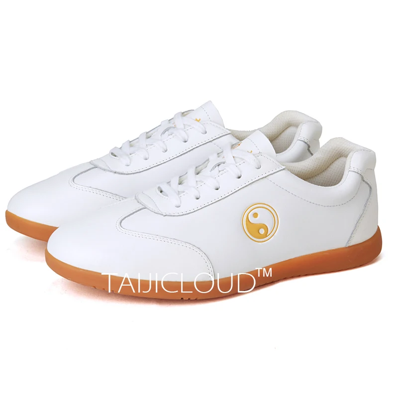 

Men's Tai Chi Shoes with Rubber Soles, Martial Arts Training Shoes, Soft Leather Shoes for Women.