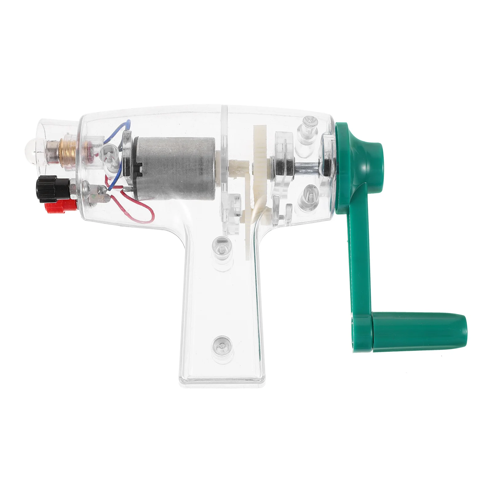 

Handheld Crank Generator Scientific Electricity Generator Portable Education Science Kit for Electrical Experiment Power