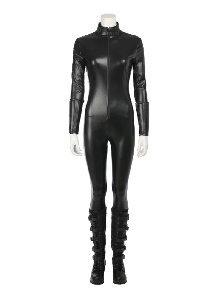 زي سيلين التنكري لحروب الدم من Underworld باللون الأسود الفاخر من الجلد الصناعي بذلة ملابس حفلات الهالوين