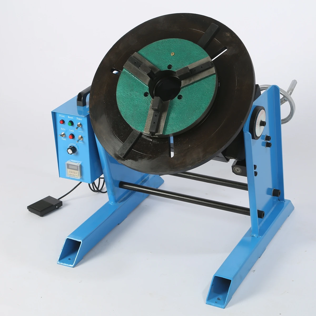 HD-30 30KG Welding Positioner Welding Turntable With WP200 Lathe Chuck 25mm Center Hole