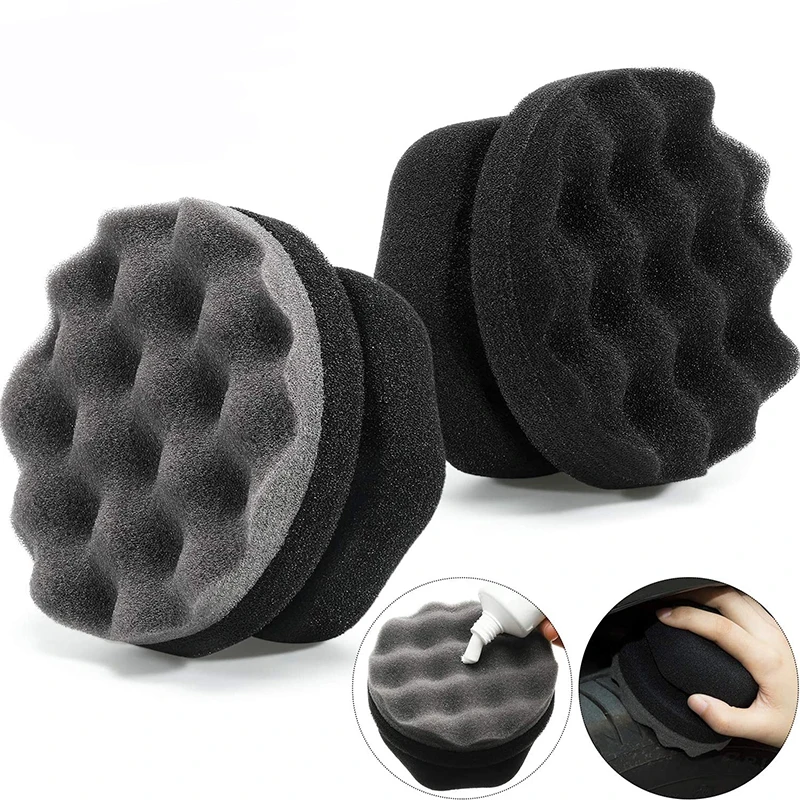Tire Dressing Applicator Hex Grip Reusable Foam Sponge Pad for Car Tire Shine Wax Polishing Auto Detailing Cleaning Accessories