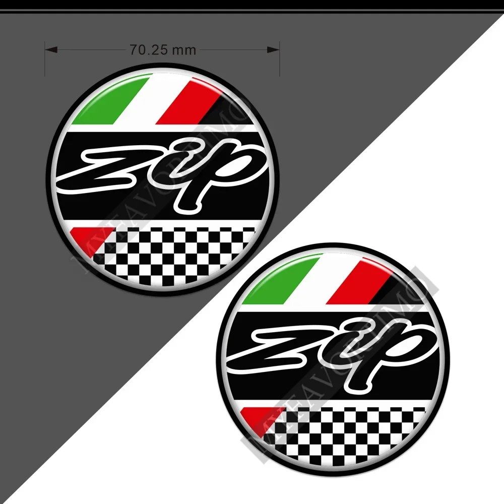 Autocollants avec logo emblème pour scooter Piaggio Ected PA Zip, 2T, 4T, 125, SP 50, 100, 50cc, 3D 2016, 2017, 2018, 2019, 2020