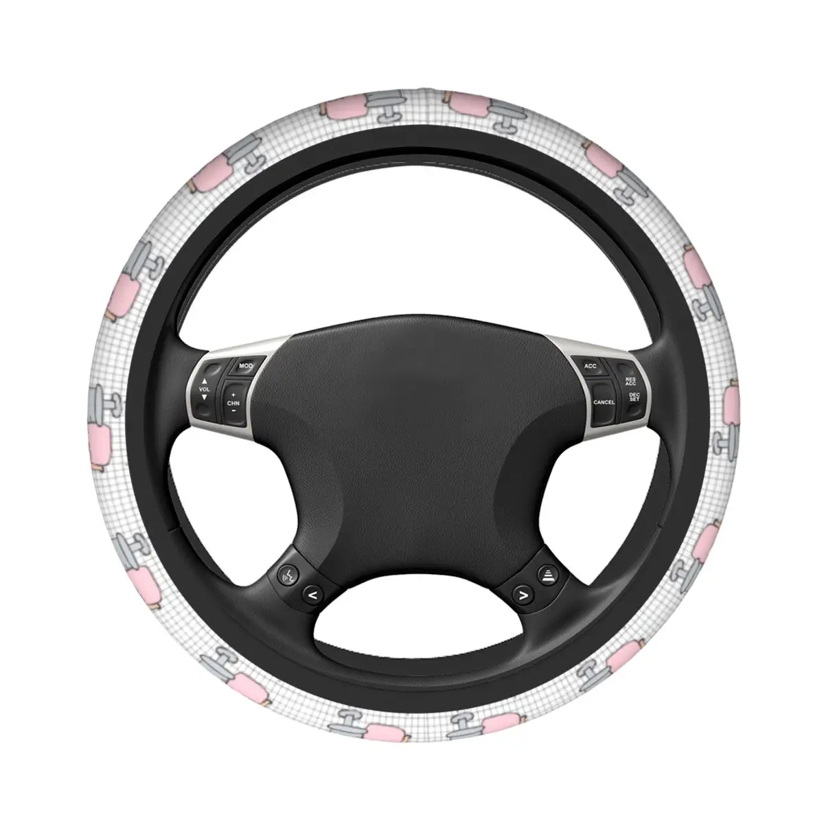 Car Steering Wheel Cover Enfermera En Apuros Nurse Braid On The Steering Wheel Cover Auto Decoration Fashion Car Accessories