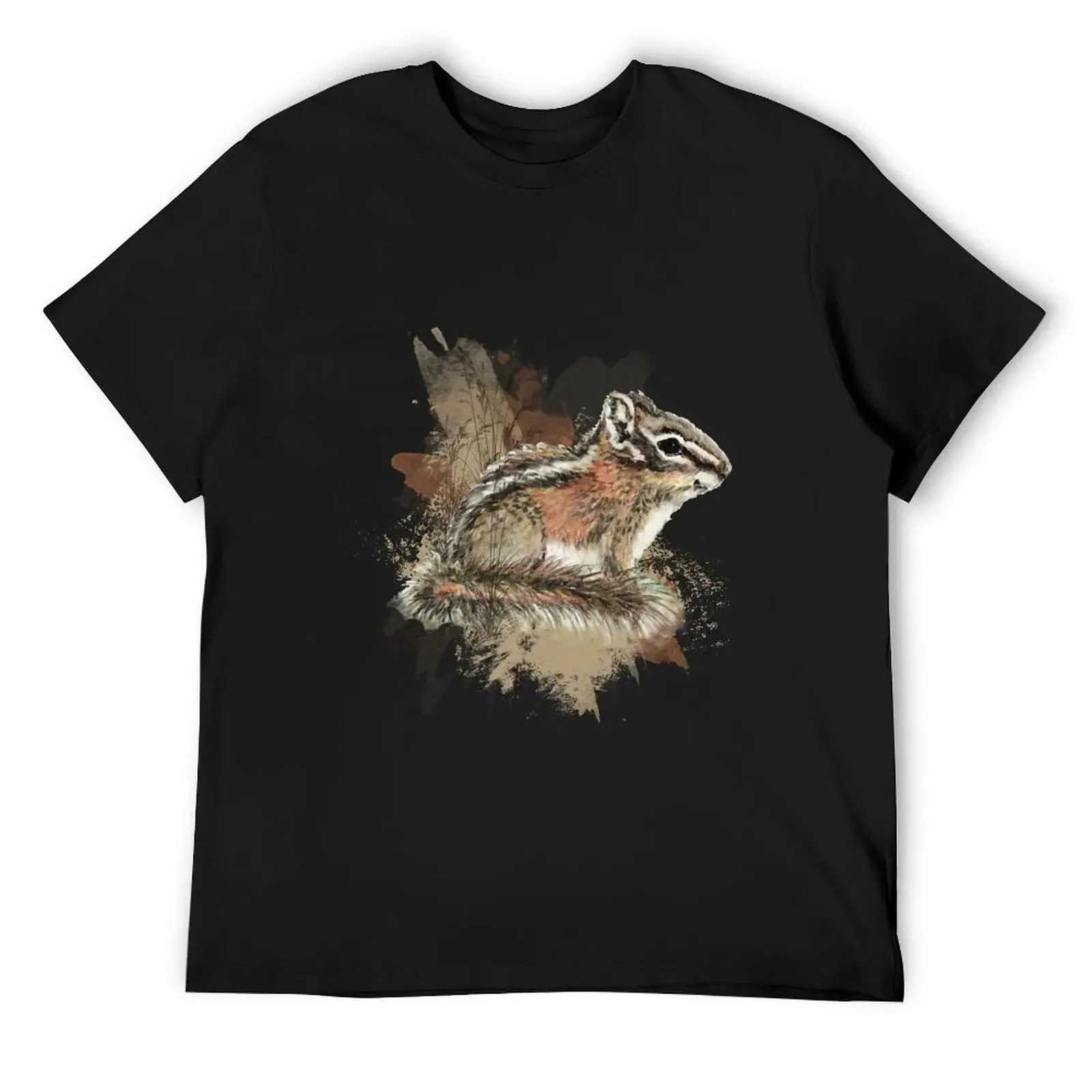 

Watercolor Cute Little Chipmunk Animal Wildlife Nature Art T-Shirt blacks new edition shirts graphic tees shirts men