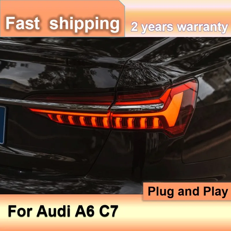 

Car Accessories for Audi A6 C7 Tail Light 2012-2016 A6 C7 Taillight Rear DRL Fog Brake Reversing Dynamic Turn Signal