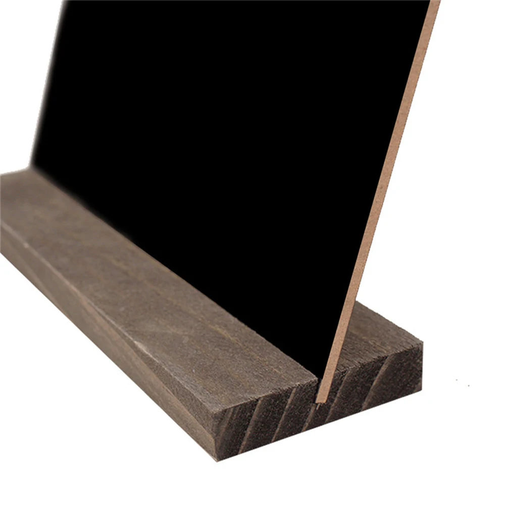 

Mini Chalkboard Signs Wooden Base Double Sided Tabletop Blackboard Party Wedding Cafe Restaurant Kids Craftsdrink Specials Clean