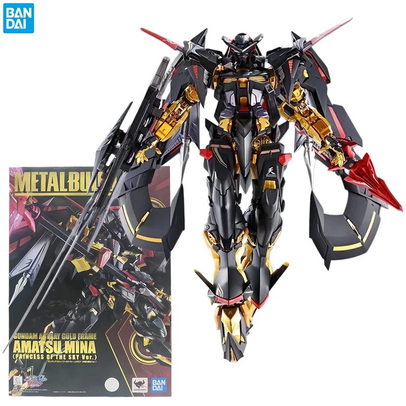 Bandai MB Gundam Seed Astray Gold Frame Amatsu Mina Action Doll Metal Shaped Anime Toy Finished Model Kit Original Box