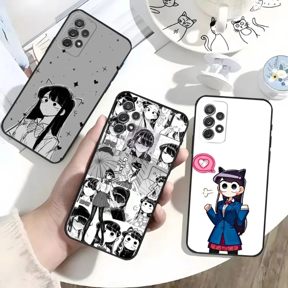 Anime Shouko Komi Phone Case For Samsung S25,S24,S21,S22,S23,S30,Ultra,S20,Plus,Fe,Lite,Note,10 Black Soft Shell