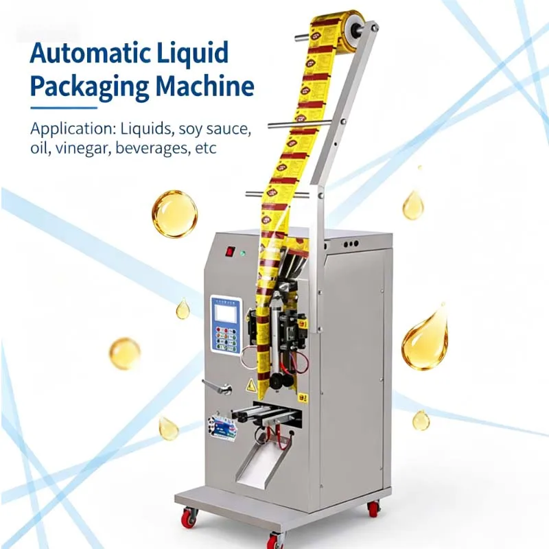 

Automatic packing machine for olive oil perfume self suction multi-function liquid packaging machine 110V 220V-