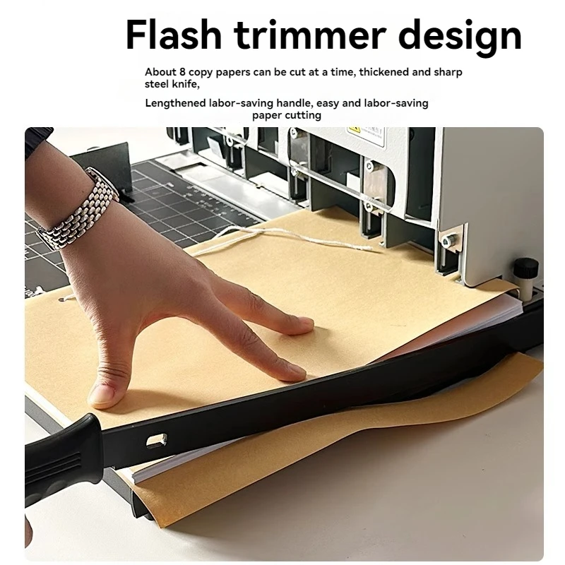 DC-1003S Manual Three Hole Archive File Punching and Binding Machine Accounting and Bookkeeping Bidding Documents Hole Punch