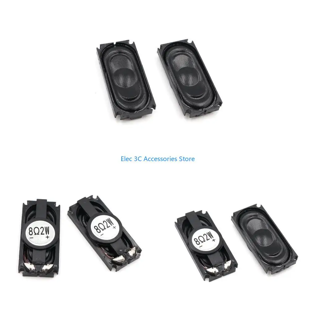 Y51A 2 Pieces 8 Ohm 2W 1635 Speaker Rectangle Loudspeaker Omnidirectional Directivit