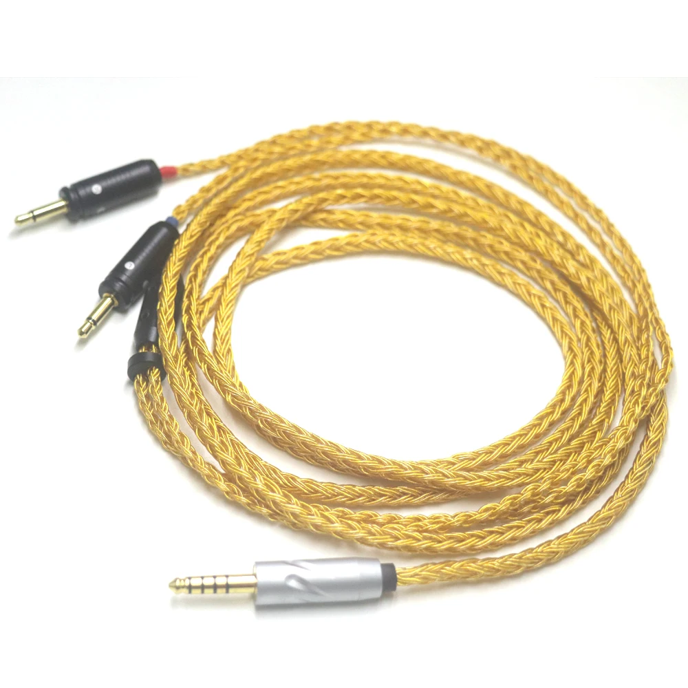 16 Core 99% 24k مطلية بالذهب Occ سماعة كابل ل البؤري واضح Elear Elex Elegia Stellia Celestee Radiance سماعة الرأس