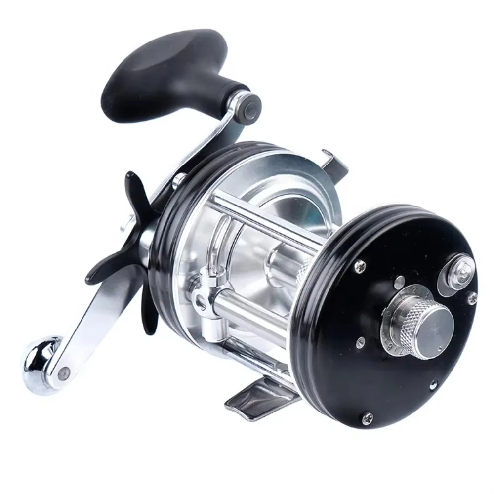 New drum boat sea line counter reel built-in line counter bait casting trolling reel fishing stainless steel