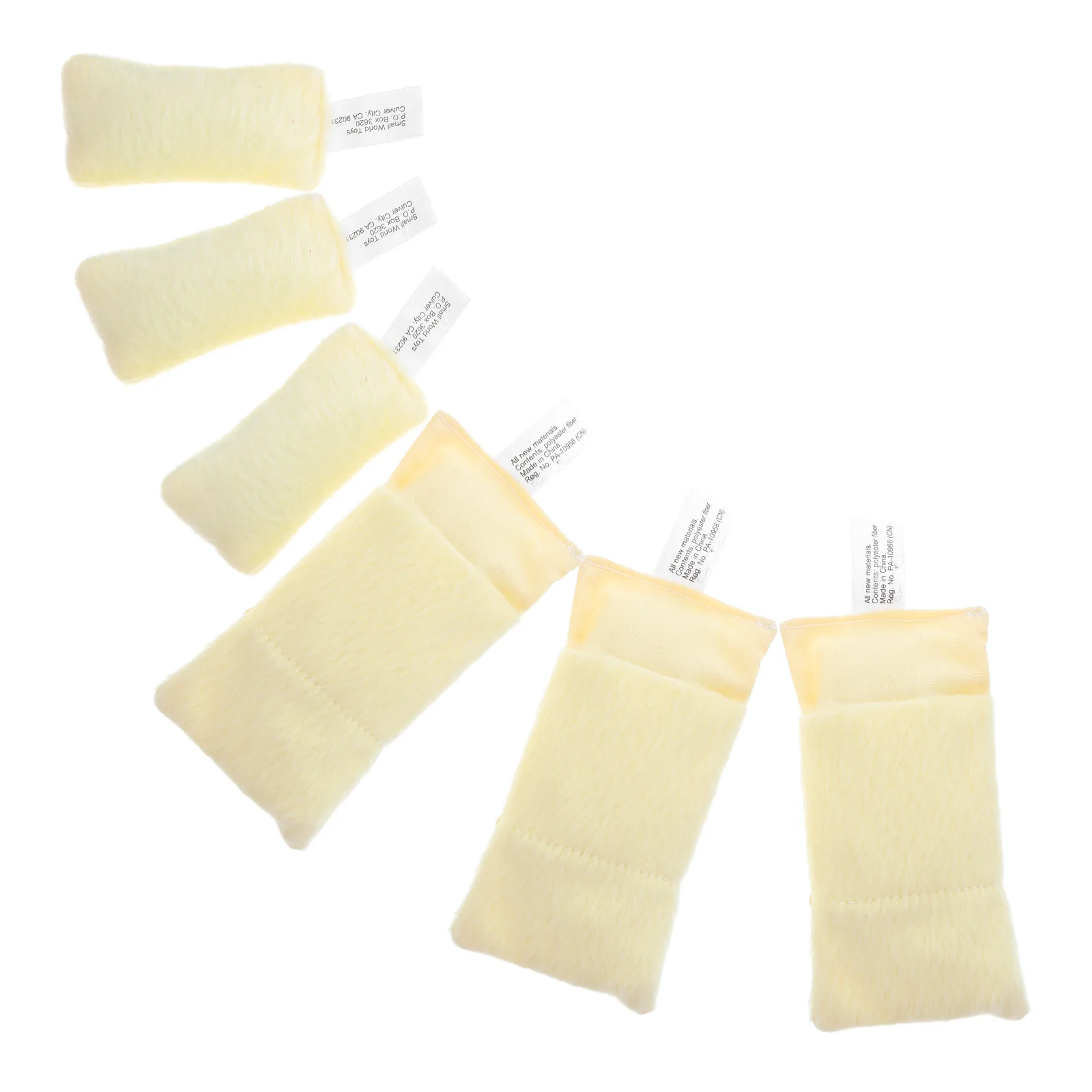 3 Sets Mini Sleeping Bag and Pillow Girl Baby Dollhouse Miniature Simulated