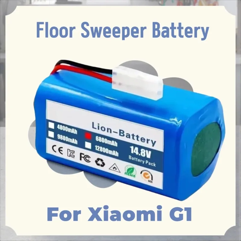 

14.8V 3000mAh Lithium-ion Battery for Xiaomi G1 Floor Sweeper Rechargeable Battery MJSTG1