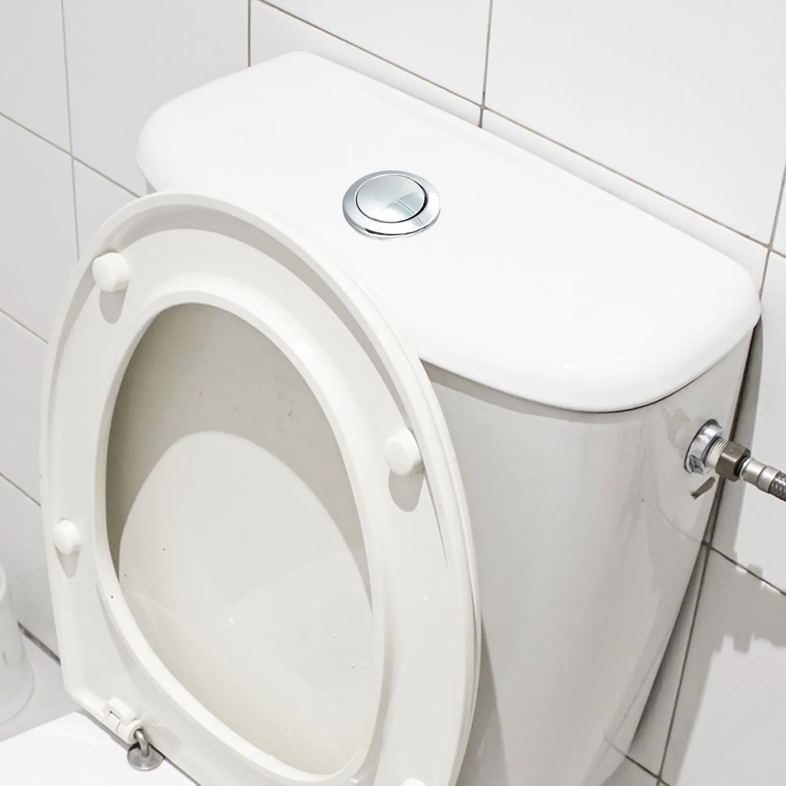 Easy Installation Chrome Toilet Button Toilet Flush Enhances Bathroom Decor for versatile Toilet Button Design Diameter 48mm