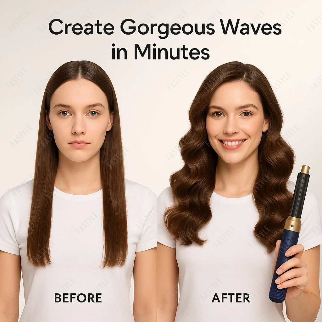 

Щетка для фена 5 в 1, со съемными насадками, расческа с горячим воздухом, щипцы для завивки волос, выпрямитель для укладки всех типов волос