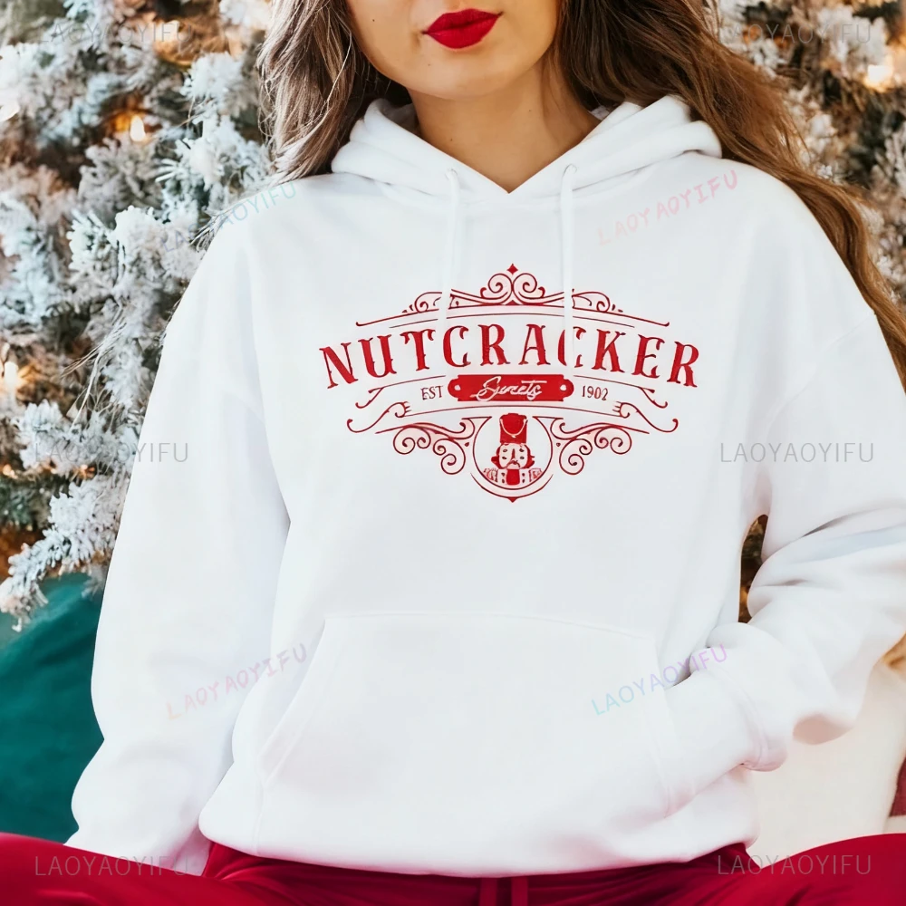 

Nutcracker Sweets Since 1903 Cute Christmas Sweatshirt Trendy Sugar Plum Fairy Hoodies Christmas Holiday Clothing Xmas Women Top