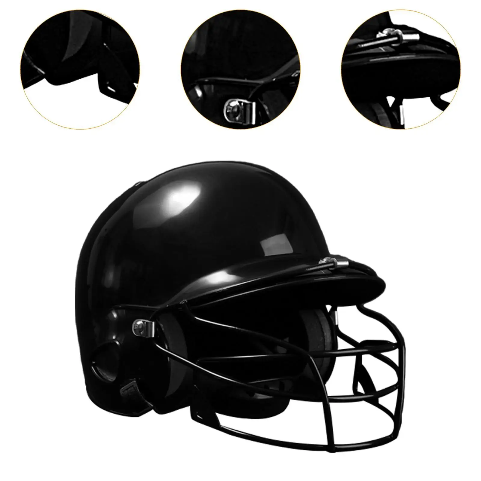 Baseball Helmet with Face Mask Softball Combat Helmet Outdoor Head Protector