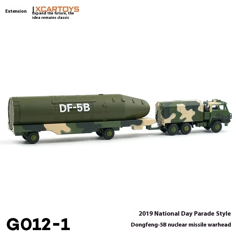 XCARTOYS Legering Speelgoed Auto Model Dongfeng-5B Nucleaire Raket Kernkop Stijl Nationale Dag 2019 Railed Motor Auto Speelgoed