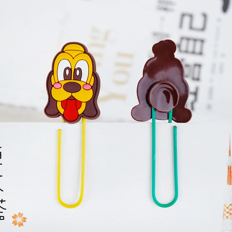 Cartoon Disney Friends Stitch Winnie The Pooh Style Clip Bookmark High Quality Metal Students Bookmark