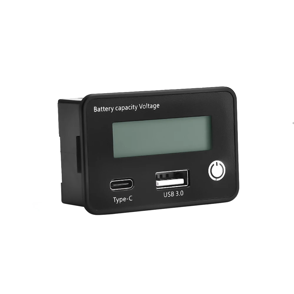 Imagem -03 - Voltímetro Digital para Bateria de Lítio Acidificada ao Chumbo Indicador de Capacidade Carro Motocicleta Testador de Tensão Ferramenta do Medidor Saída Usb tipo c dc 830v