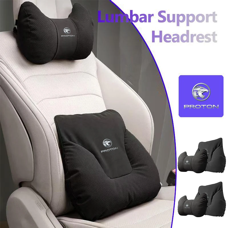 

Car Neck Pillow Lumbar Backrest Cushion Lumbar Cushions Car Headrest Cushion For Proton Exora Iriz R3 Wira Saga Satria Magma X70