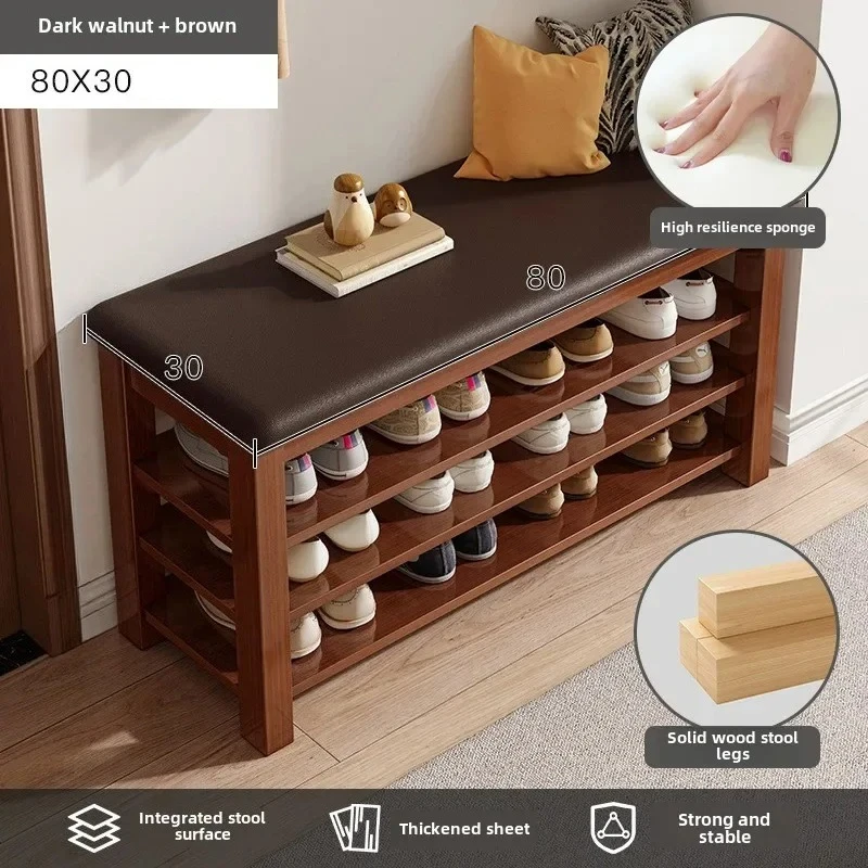 Shoe Cabinets Multifunctional Footstool Door Soft Seat Cushion Rack Shoe Bench Home Living Room Furniture 3 Flip Shoe Organizer