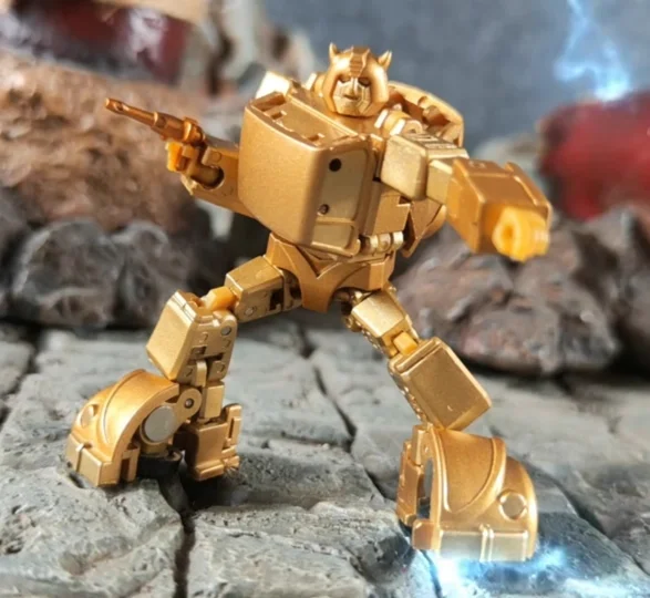 ألعاب التحول السحرية المربعة Ms-B21g شخصية الحركة الذهبية الصغيرة لضابط الذكاء #3