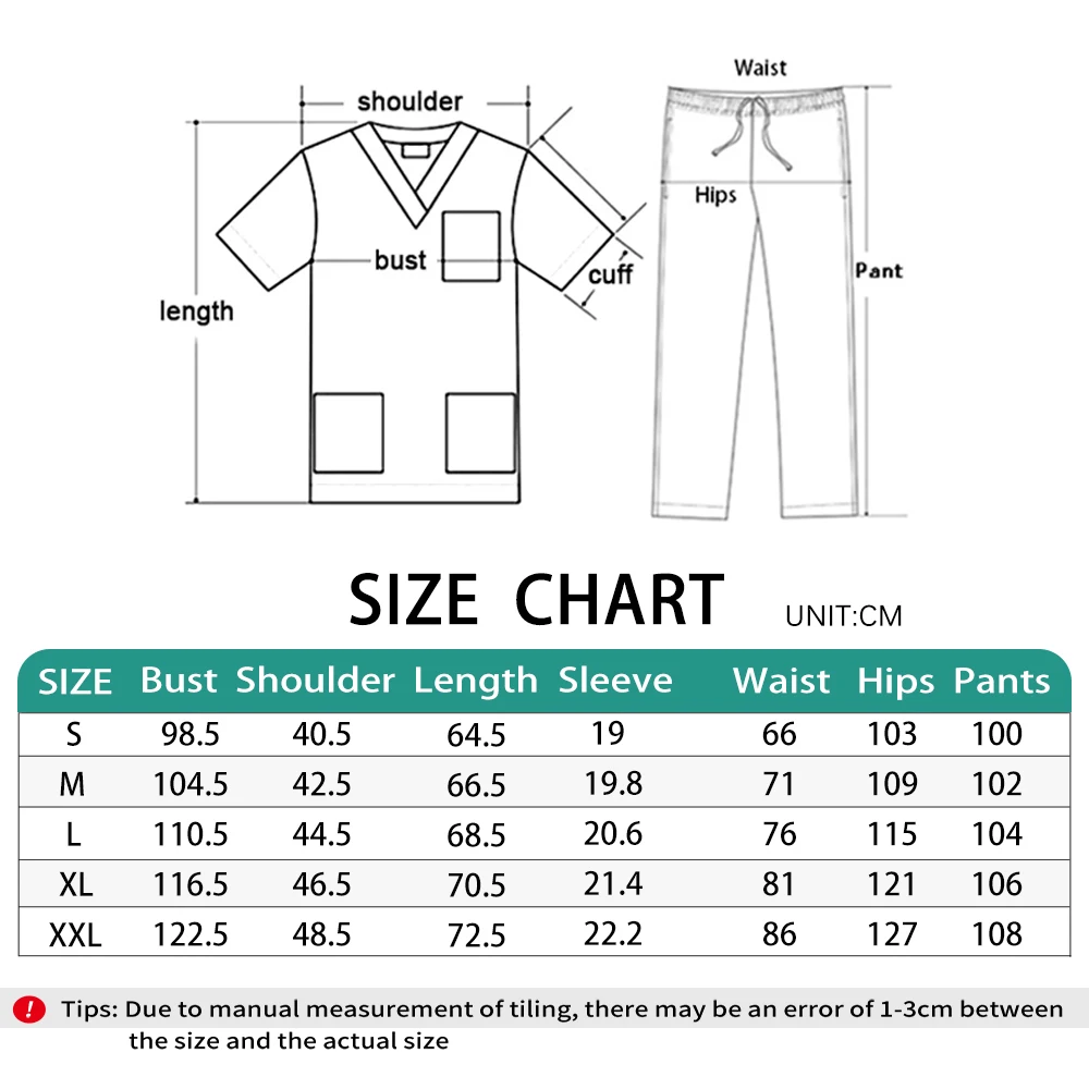 Bedrucktes Scrubs-Oberteil mit Taschen, gerade Hose, V-Ausschnitt, OP-Uniformen, Damen, Herren, Pet Shop, Arbeitskleidung, Arzt, Krankenschwester