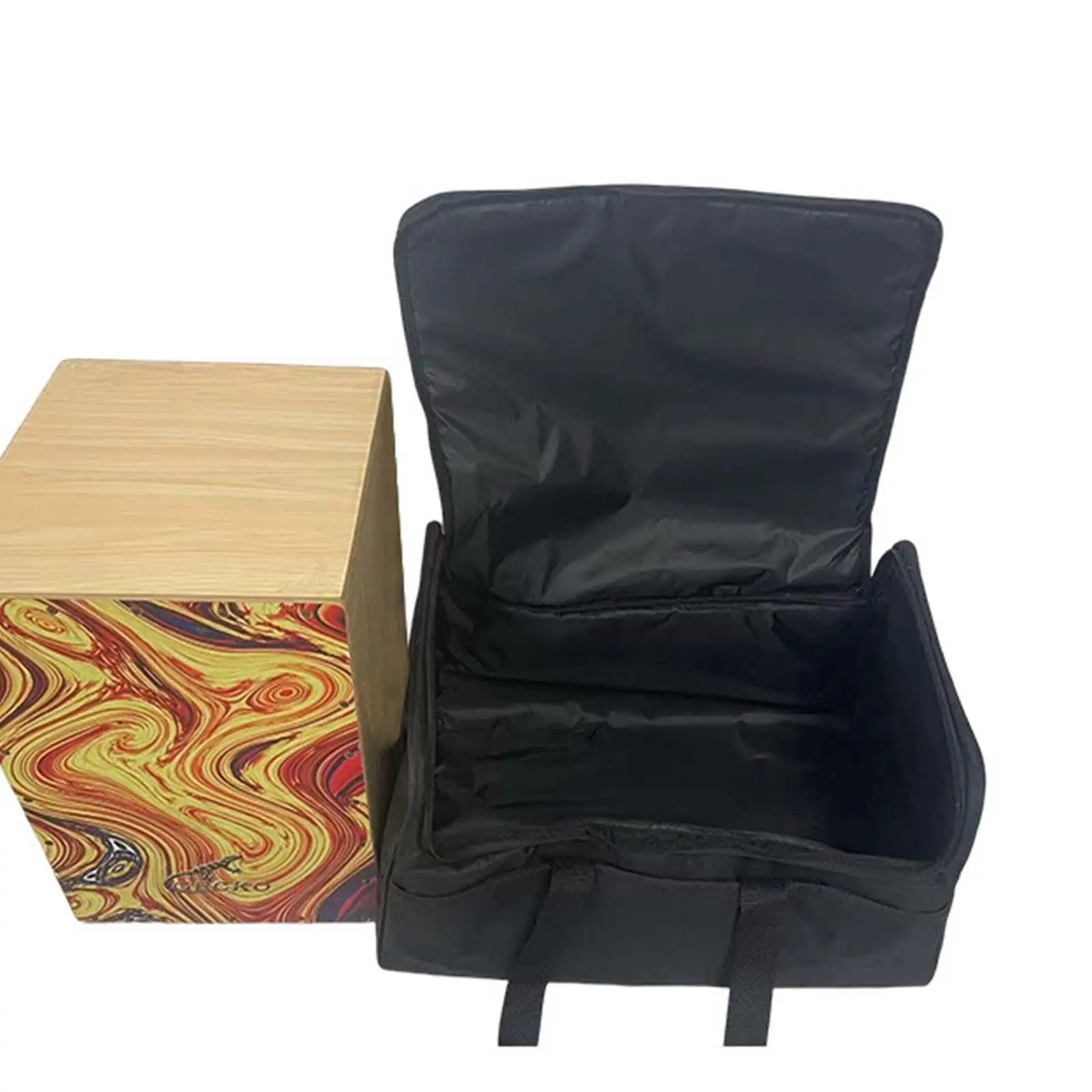 

Сумка для кахонных барабанов с ручкой для переноски Сумка для хранения барабанов Сумка для переноски музыкальных инструментов Чехол для кахонных барабанов Сумка для перкуссии