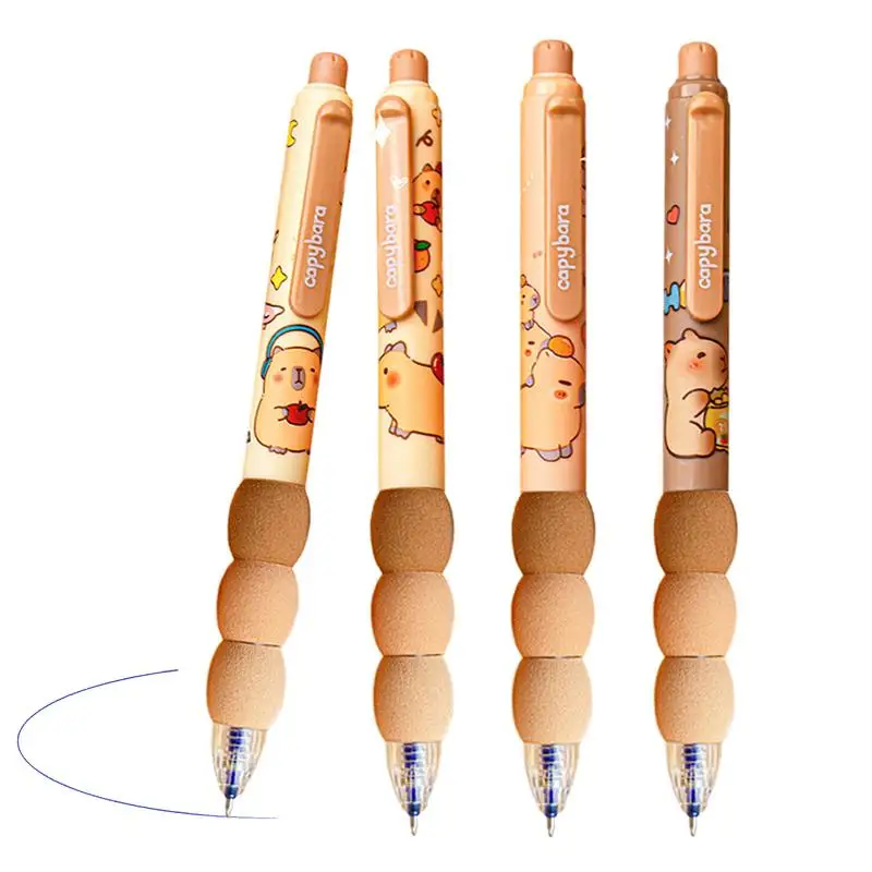 Cartoon Erasable Pens Retractable Gel Pen Set Smooth Writing School Pen For School Classroom Work Area Home