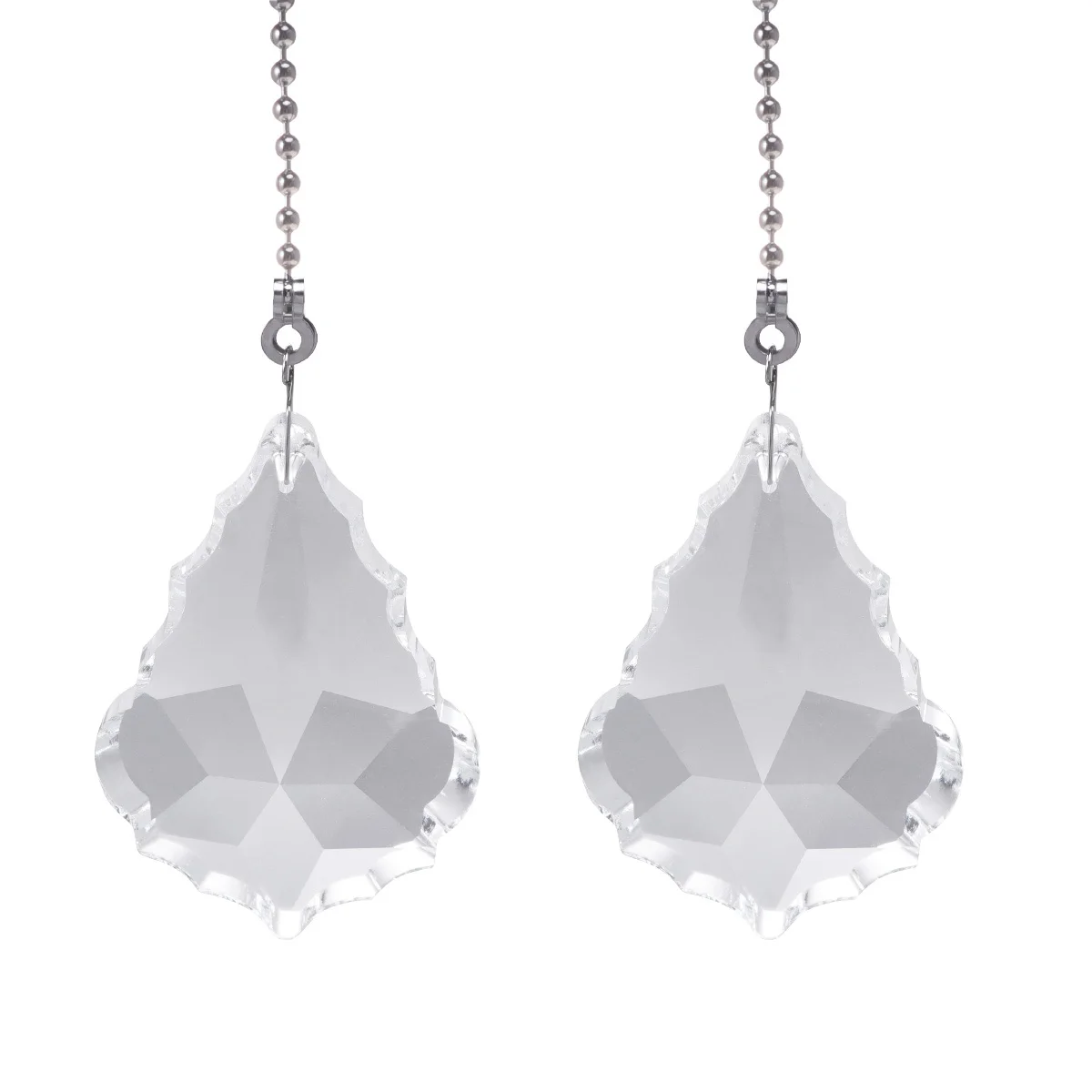 

2 Pc Crystal Switch Pull Chain Extension Lamp Portable Pull-chain On-off