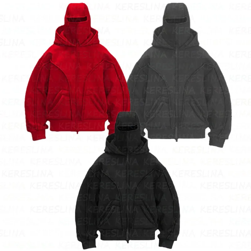 

Cross border autumn and winter trendy brand hooded high street hoodie for both men and women y2k high street loose retro double