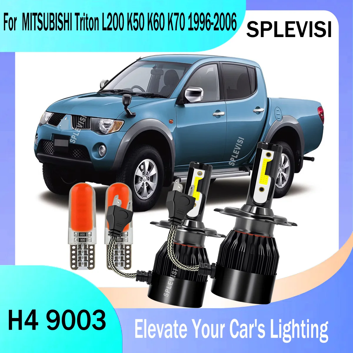 

LED H4 9003 Headlamp Bulbs - The Luminous Edge for Your Vehicle For MITSUBISHI Triton L200 K50 K60 K70 1996 1997 1998 1999-2006
