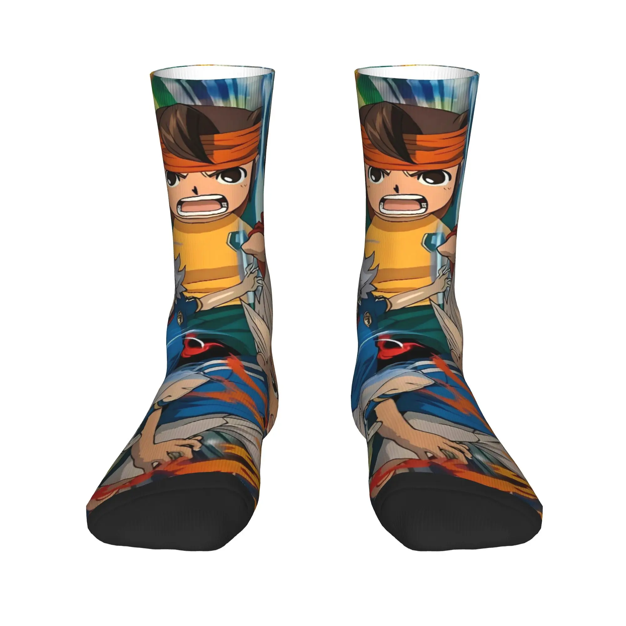 Inazuma أحد عشر Axel Blaz gouenji جوارب موضة الجوارب الرجال جوارب ناعمة متوسطة الربيع الرياضة في الهواء الطلق الرسم عدم الانزلاق