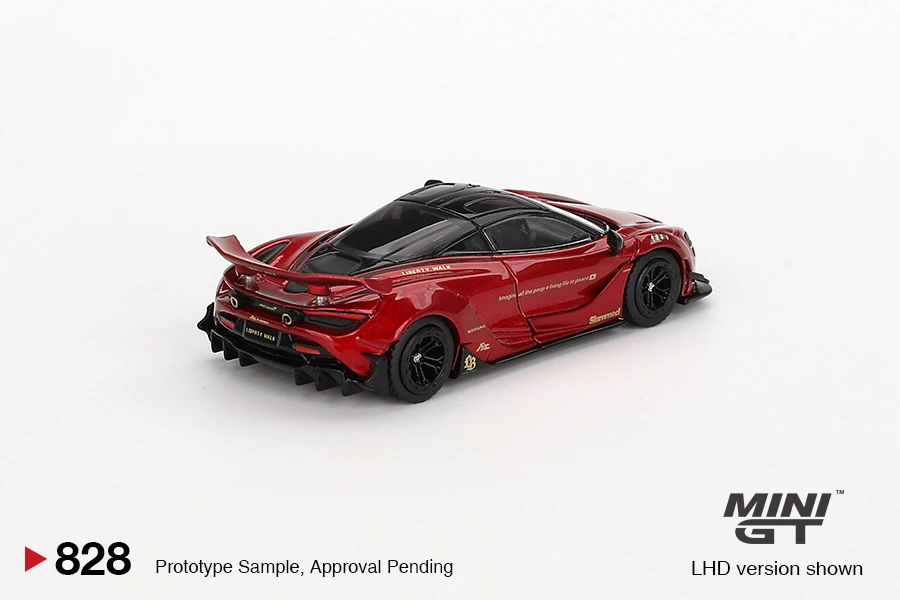 MINIGT 1/64 McLaren 720S LBWorks Gem Rood MGT00828-CH Auto Legering Motorvoertuig Diecast Metalen Model Kinderen Speelgoed Jongens