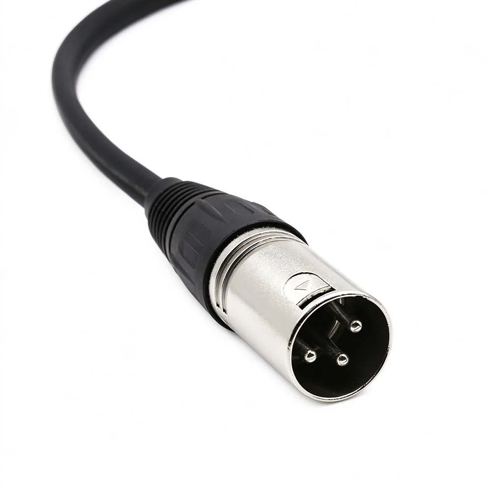 30/50cm XLR Cable Male to Dual Female Y-Splitter Sound Cannon Microphone Cables For 3Pin Balanced Analog Audio Extension Cord
