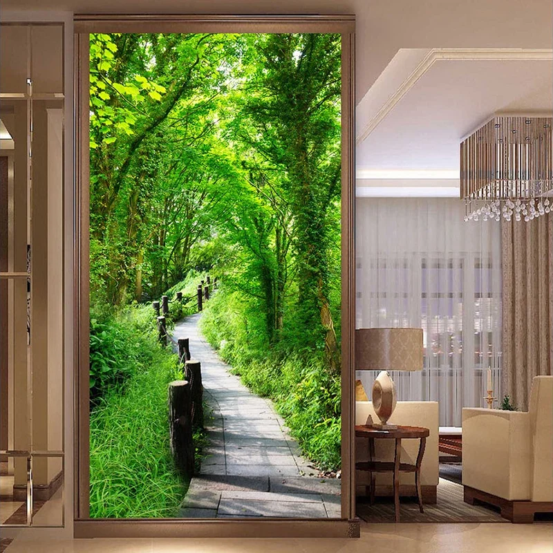 

Custom Photo Wallpaper Wall Covering For Walls 3D Forest Nature Landscape Wall Painting Entrance Backdrop Wall Mural Paper