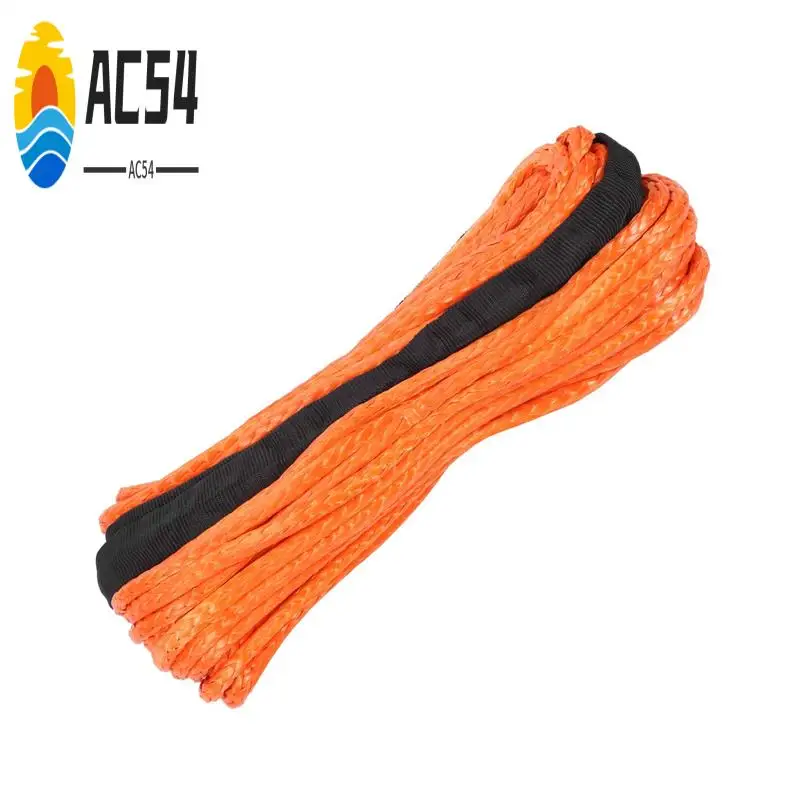 

AC54-Synthetic Winch Rope, 1/4 X 50Ft Synthetic Winch Rope Line Cable For ATV UTV SUV Truck Boat Winch