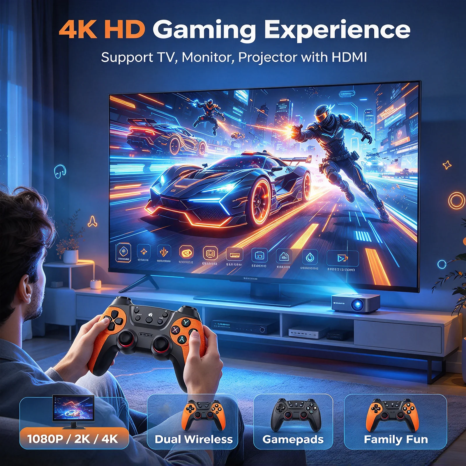 Novo Console de Jogos Sem Fio  - Arcade Vibes avaliação e preço