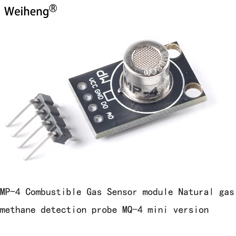 

10Pcs MP-4 Combustible Gas Sensor Module Natural Gas Methane Detection Probe MQ-4 Mini Version