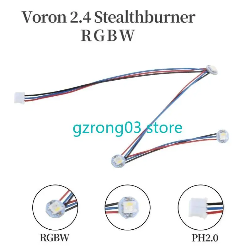 

127C Stealthburner Led for 3D Printer Voron 2.4 DIY Led with 3 RGBW Buttons